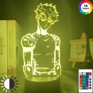 image lampe 3D avec 16 couleurs différentes du personnage genos manga one punch man