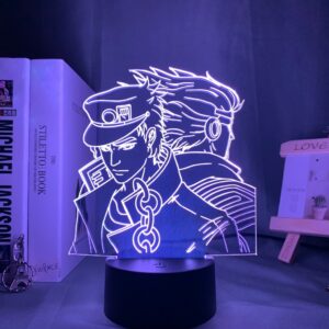 image lampe led 3D avec 16 couleurs différentes personnage jotaro kujo manga jojo's bizarre adventure