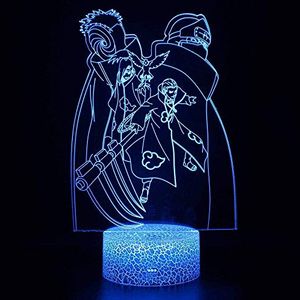 Image Lampe Akatsuki kakuzu, hidan, deidara, obito en 3D Lampe Naruto