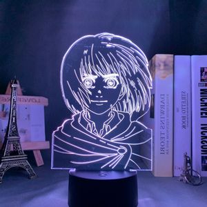 Image Lampe led 3D Armin Arlert en 3D Saison 2 Lampe Attaque des titans