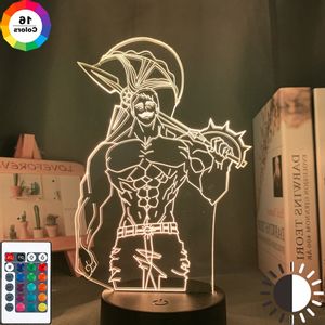 Image Lampe escanor en 3D Lampe Seven Deadly Sins