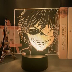 Image Lampe kaneki ken avec masque en 3D Lampe Lampe Tokyo Ghoul