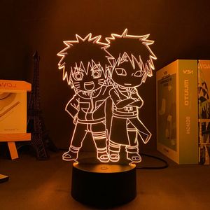Image Lampe naruto et gaara en 3D Lampe Naruto