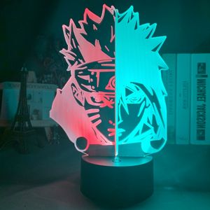 Image Lampe led naruto et sasuke en 3D Lampe Naruto