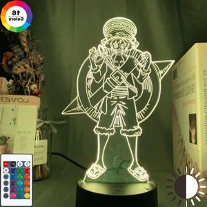 Image Lampe monkey d luffy qui porte une boussole en 3D Arc water seven Lampe one piece