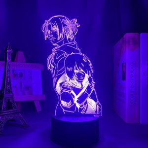 Image Lampe Mikasa et Annie Leonhart en 3D Saison 4 Lampe Attaque des titans