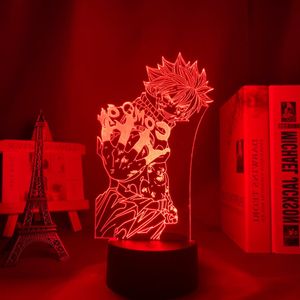 Image Lampe 3D Natsu Dragneel com'on en 3D Lampe Fairy Tail