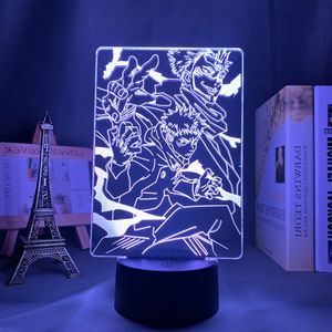 Image Lampe led ryomen sukuna et yuji itadori en 3D Lampe Jujutsu Kaisen