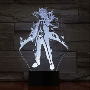 Image Lampe led 3D naruto Mode Bijuu en 3D Lampe Naruto