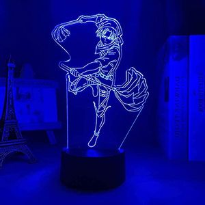 Image Lampe Levi au nettoyage en 3D Lampe Attaque des titans